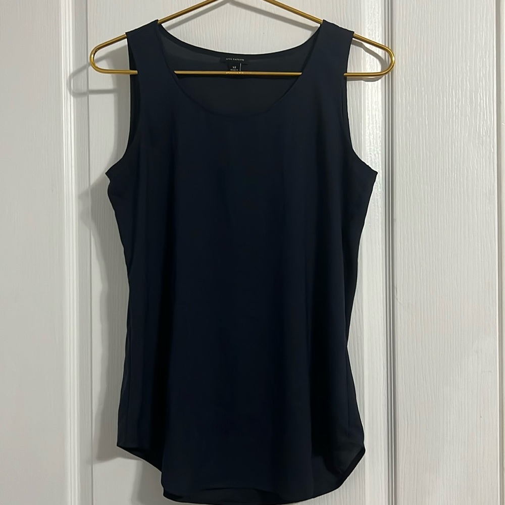 Ann Taylor navy blue top size XS